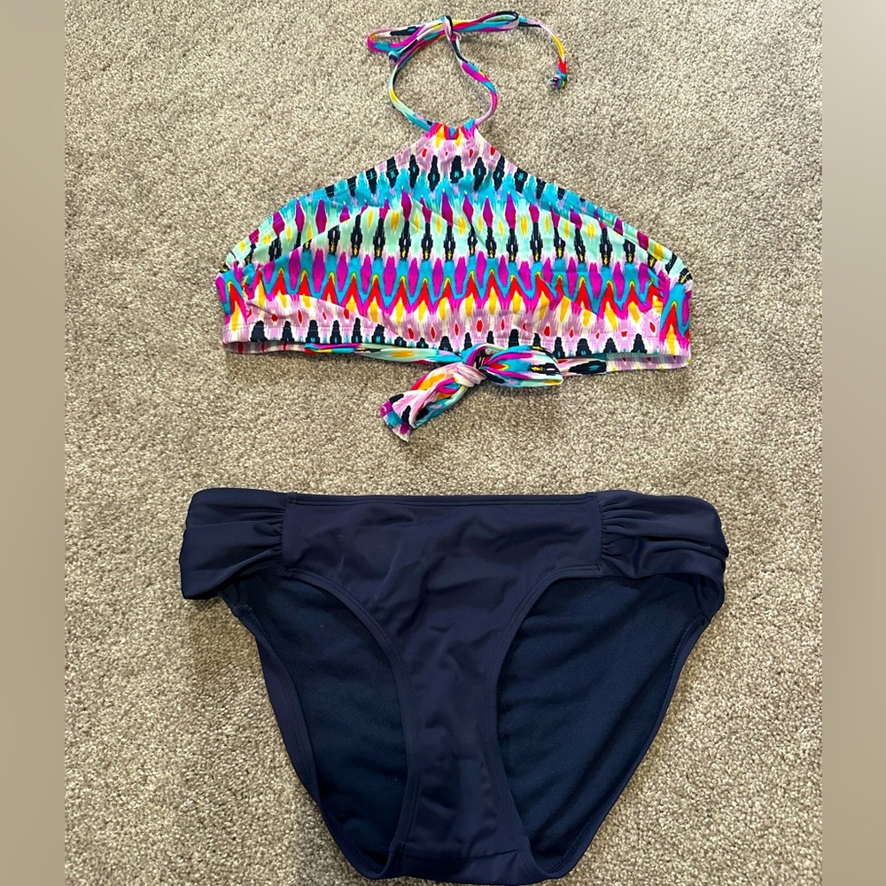 Athleta high neck bikini Size small
